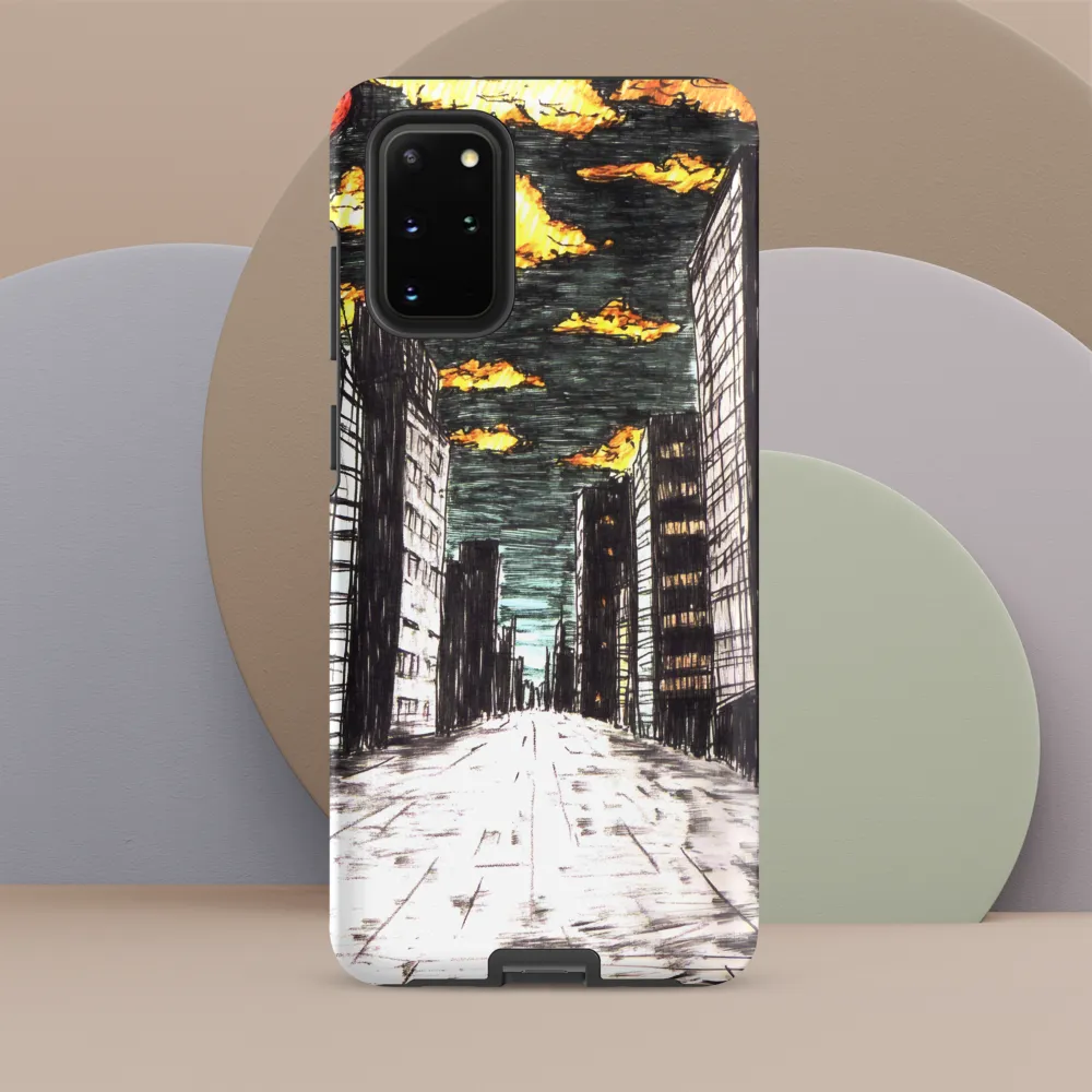 Eclipsed Cityscape