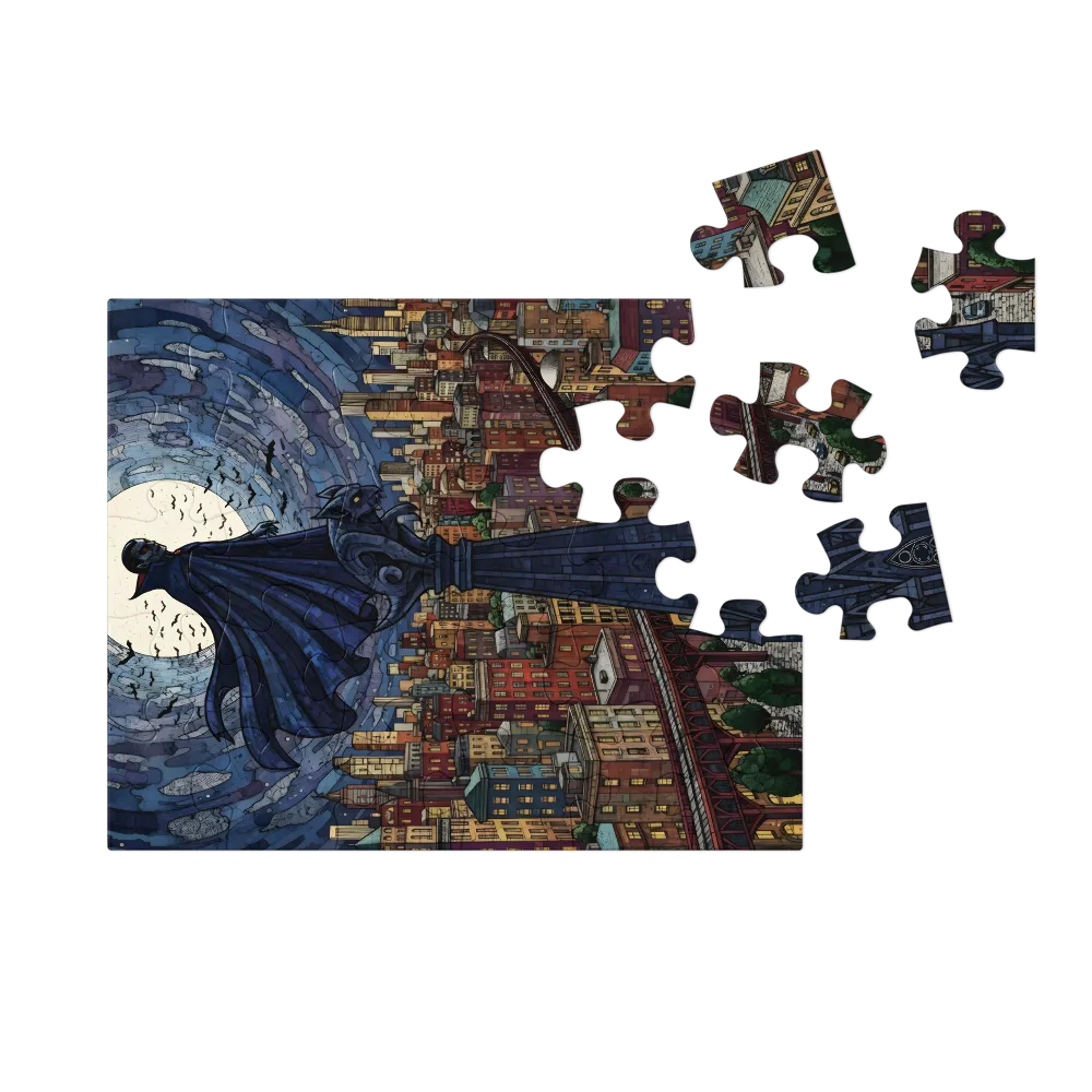 Moonlit Sentinel 
 Jigsaw Puzzle in Tin Box