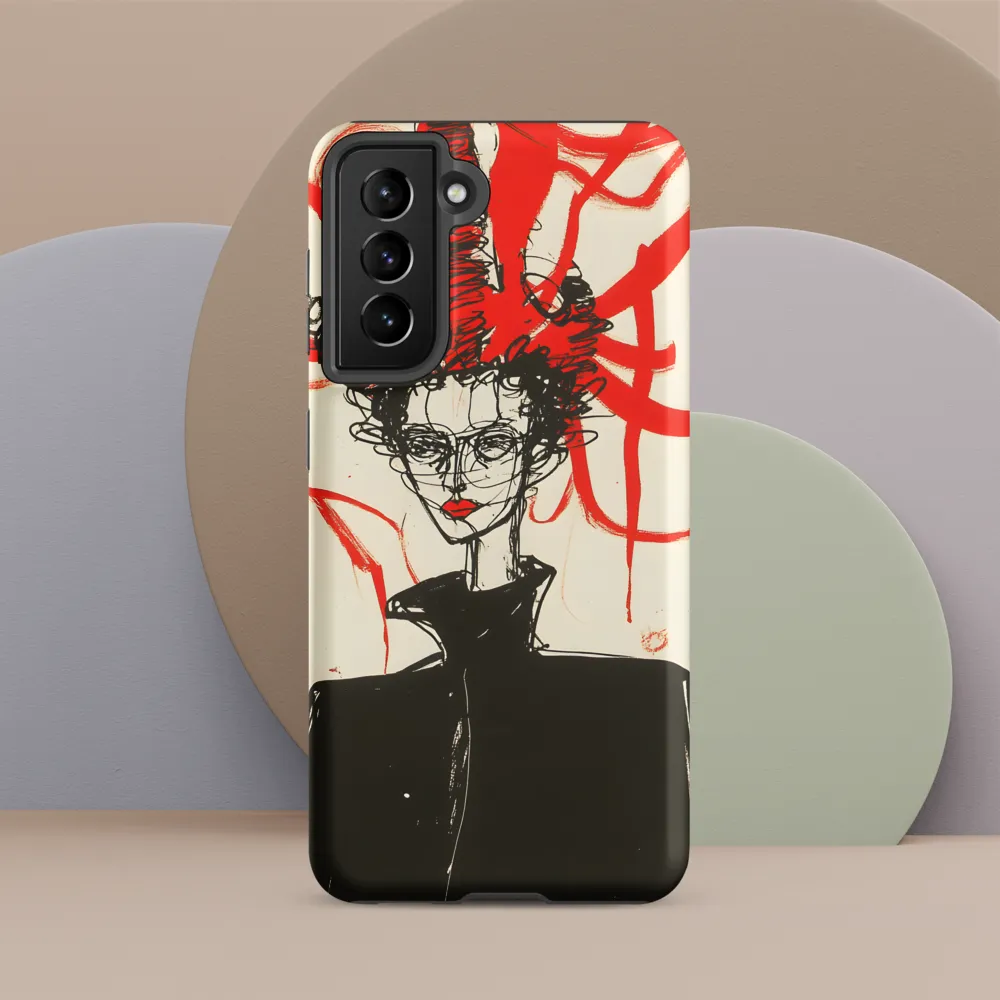 Dramatic Elegance in Red and Black