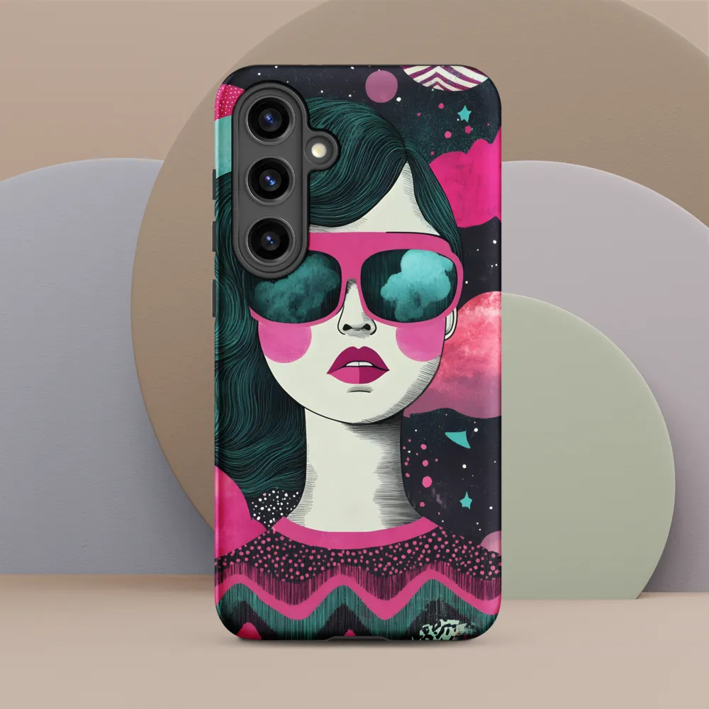 Chic Dreams: A Pop Art Portrait | Phone Case |  S24 Plus | Tough Case | Matte