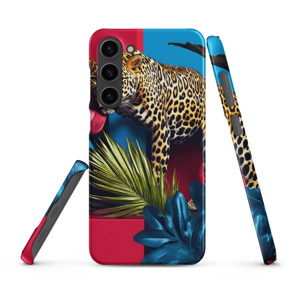 Playful Leopard in Vibrant Paradise
