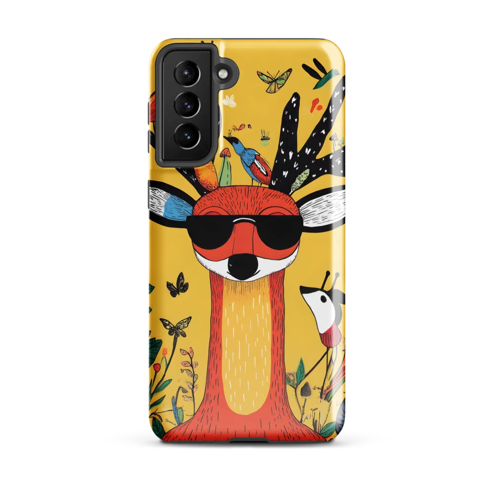 Playful Deer with Sunglasses