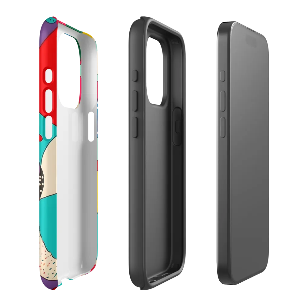 Playful Geometry in Color | Phone Case |  15 Pro | Tough Case | Matte