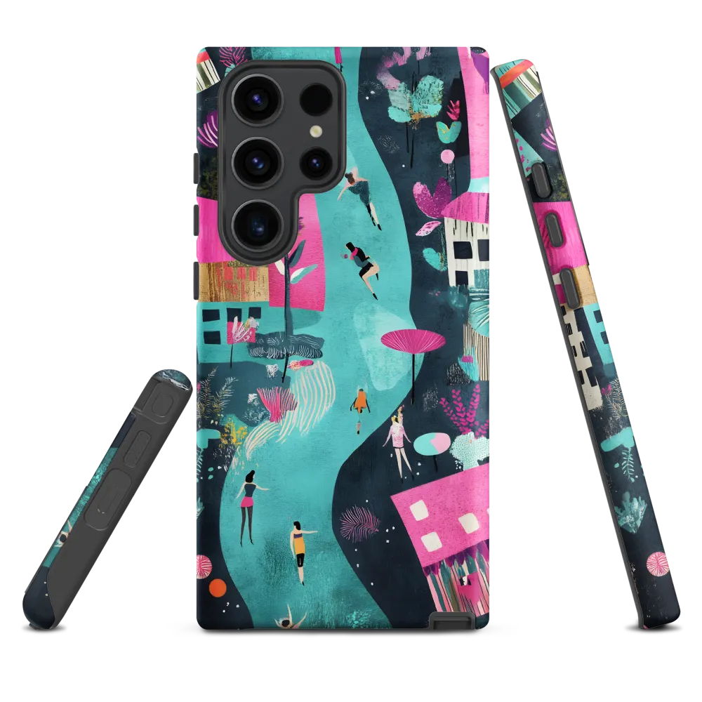 Whimsical Journey Through a Vibrant Landscape | Phone Case |  S23 Ultra | Tough Case | Matte
