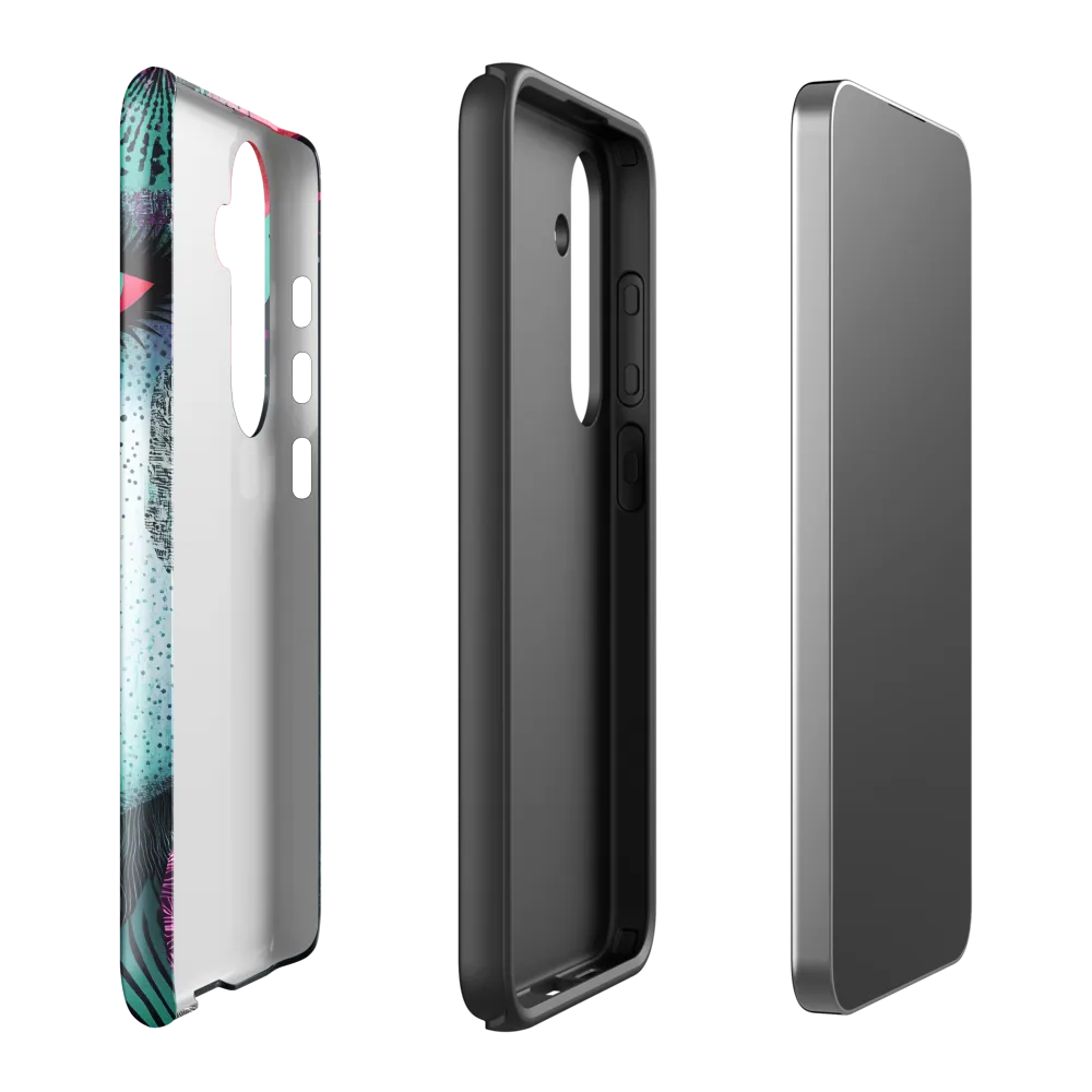Mystical Beauty in Blue and Pink | Phone Case |  S24 Plus | Tough Case | Glossy
