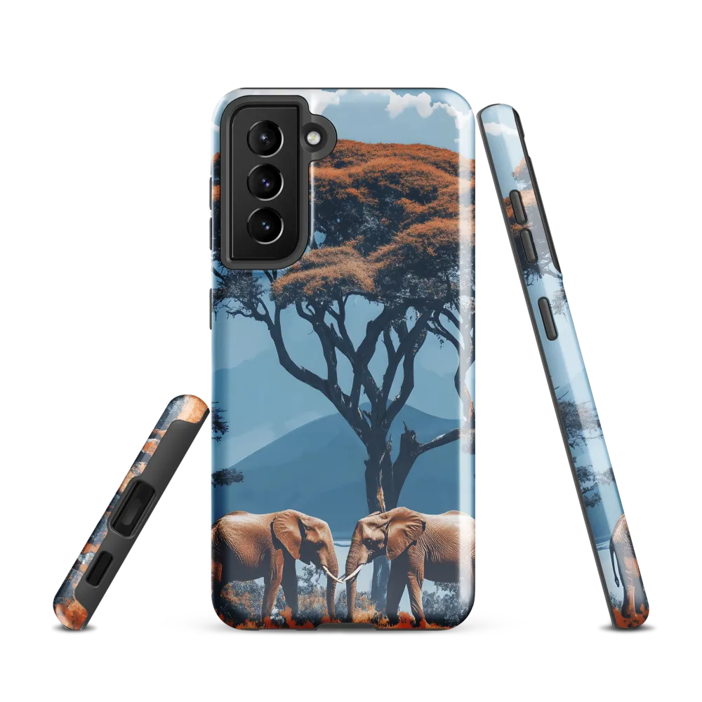 Elephants Amidst Serenity