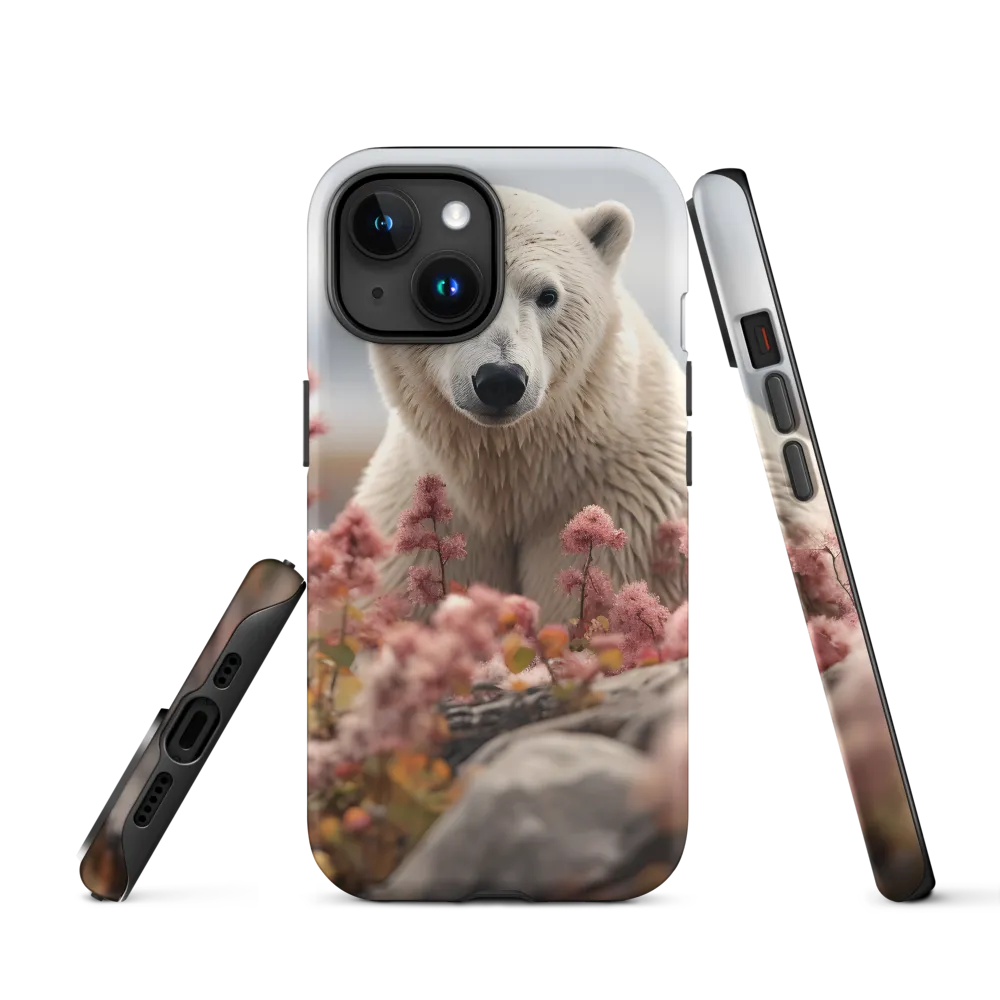 Curiosity Among Blooms: The Polar Bear