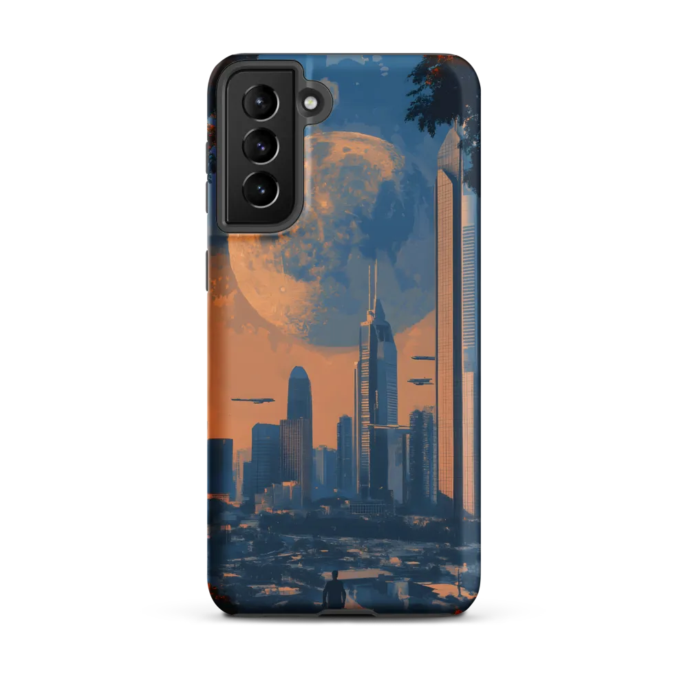 Observation Point — Moon over the Neo‑Metropolis