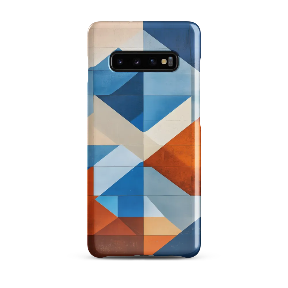 Geometric Harmony: A Vibrant Landscape | Phone Case |  S10 Plus | Snap Case | Glossy