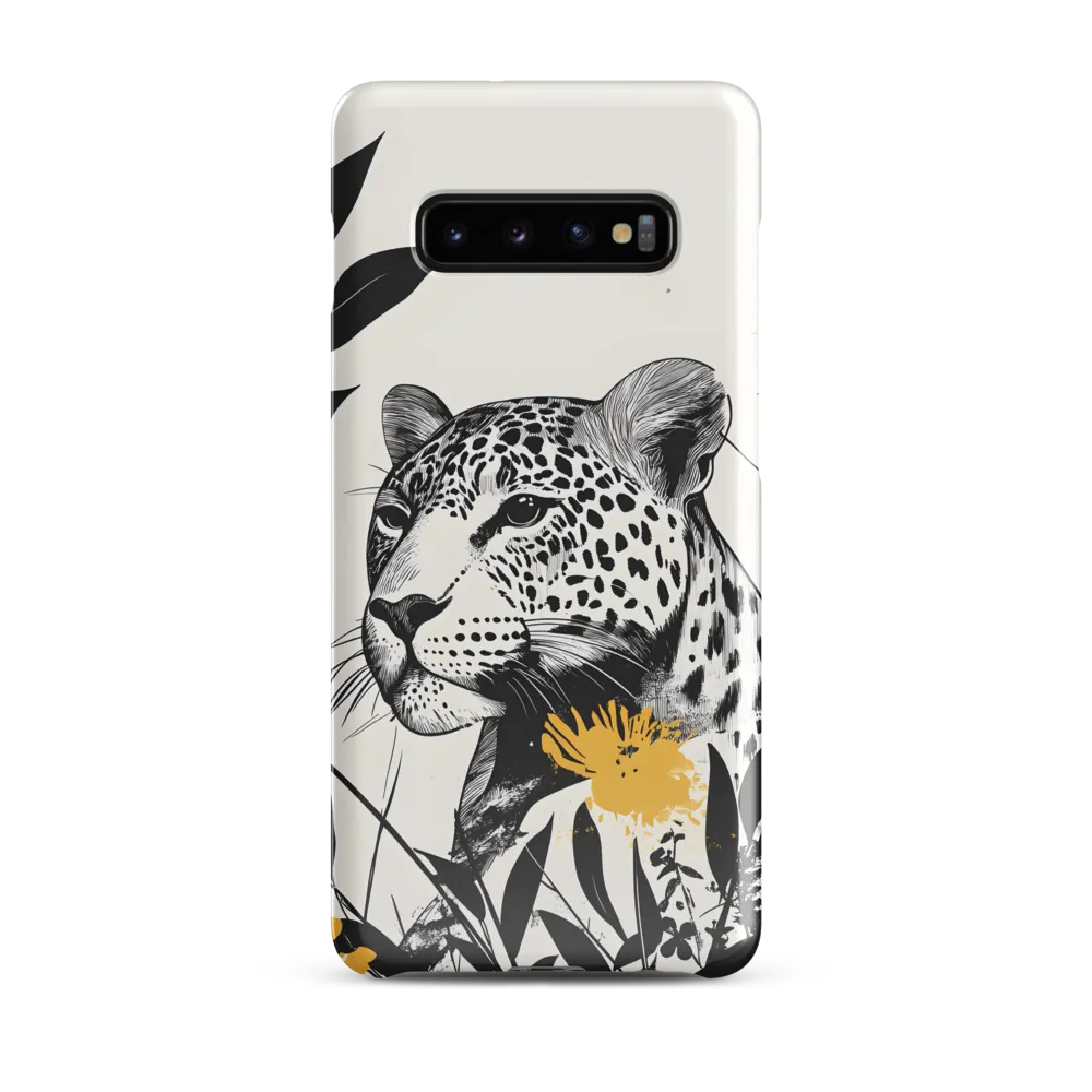 Majestic Leopard Amongst Flora | Phone Case |  S10 Plus | Snap Case | Glossy