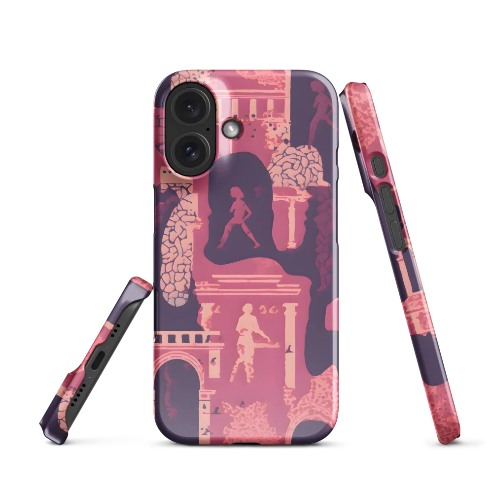 Whimsical Interplay of Figures and Architecture | Phone Case