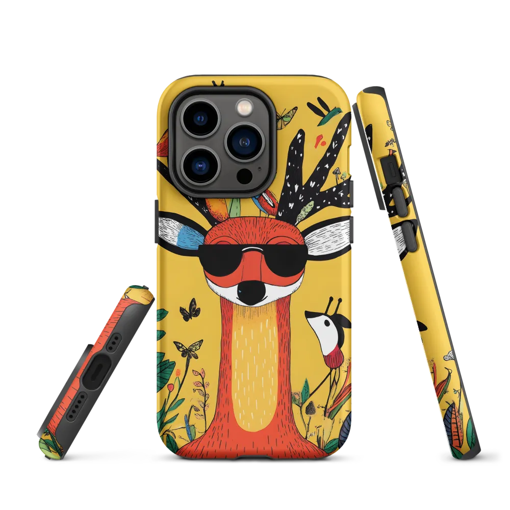 Playful Deer with Sunglasses