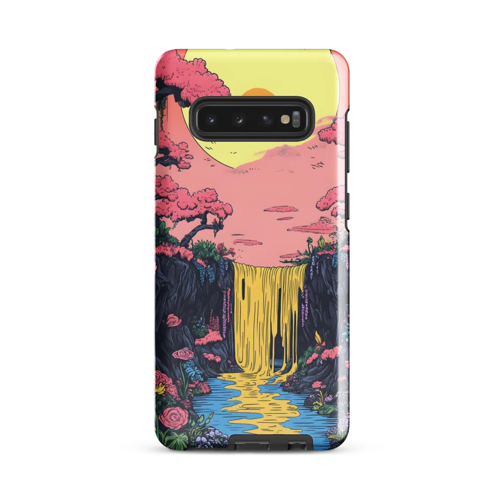 Ethereal Cascade of Blossoms | Phone Case |  S10 Plus | Tough Case | Glossy