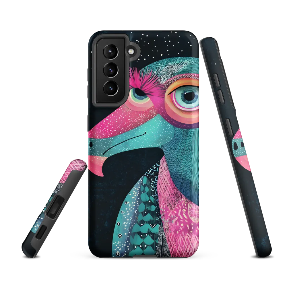 Whimsical Vulture: A Dance of Colors