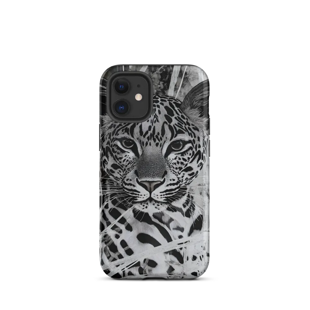 Majestic Gaze: The Leopard's Portrait | Phone Case |  12 mini | Tough Case | Matte