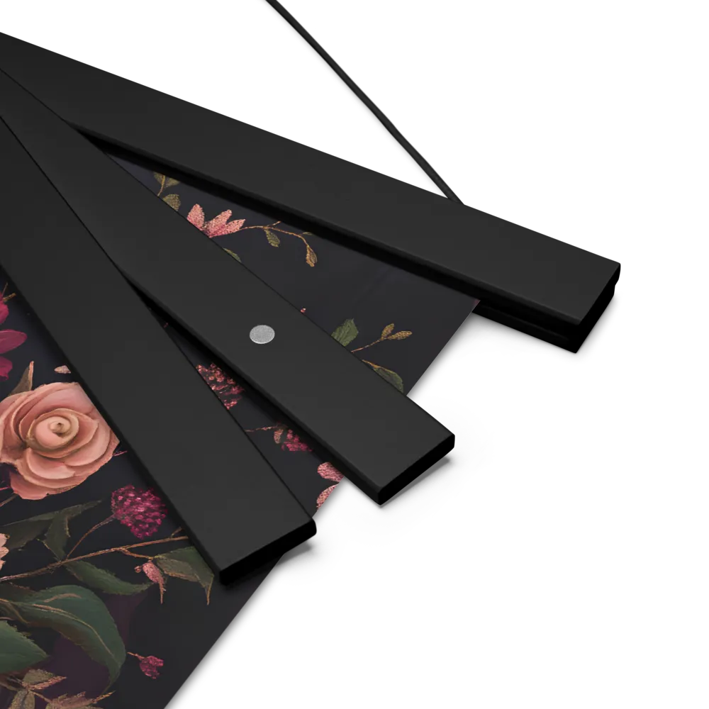 Botanical Elegance | Poster With Black Wood Hanger | 10″×10″