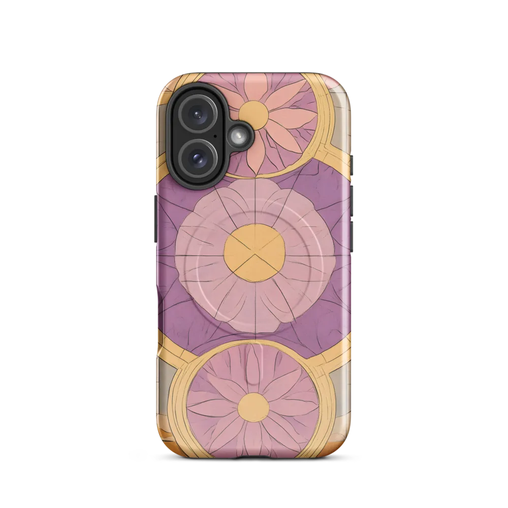 Serenity in Floral Geometry | Phone Case |  16 | MagSafe® Tough Case | Glossy