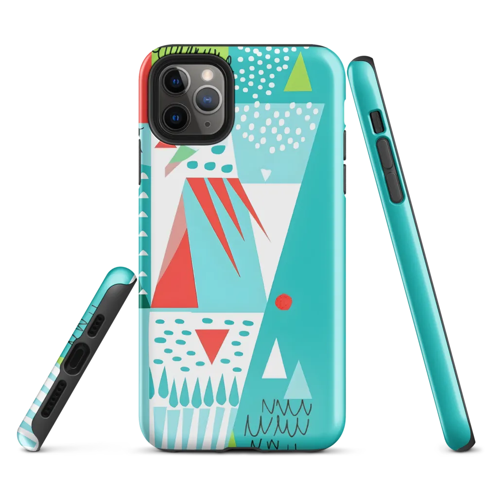 Dynamic Geometric Harmony | Phone Case |  11 Pro Max | Tough Case | Glossy