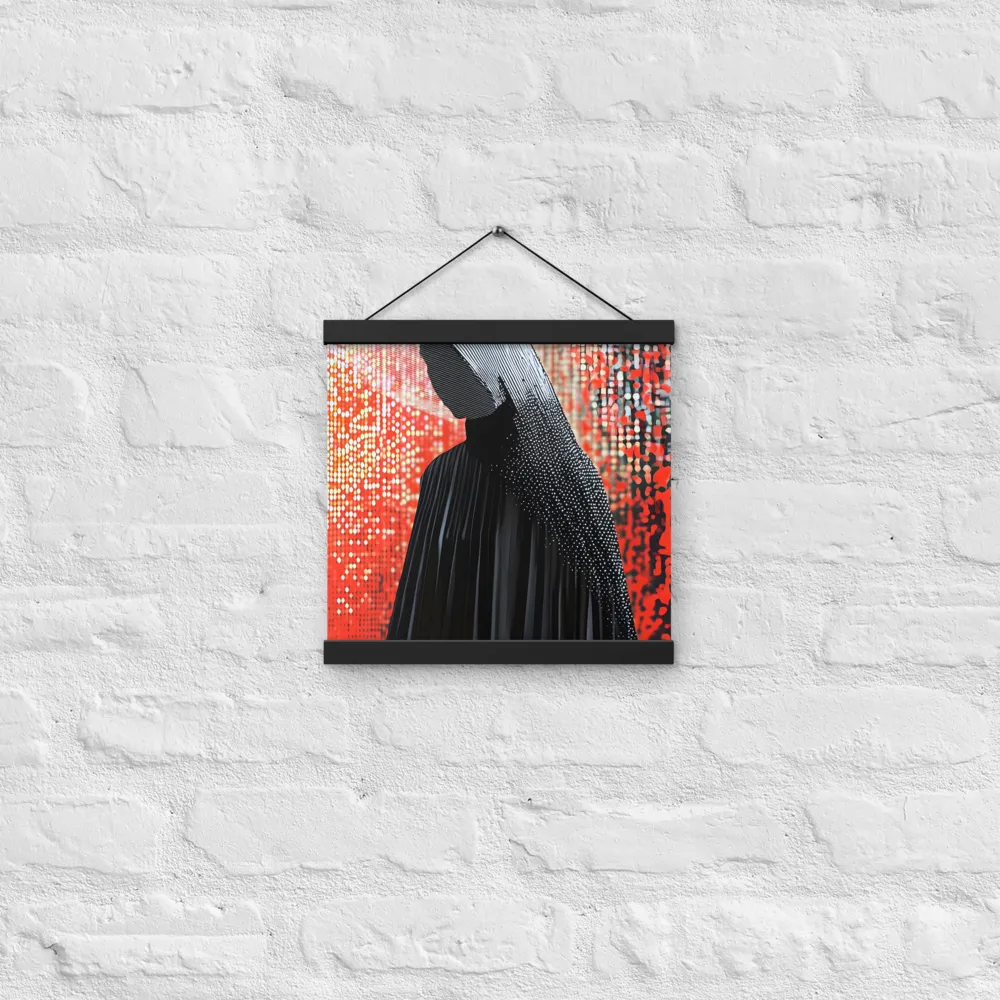 Veil of Modernity | Poster With Black Wood Hanger | 12″×12″
