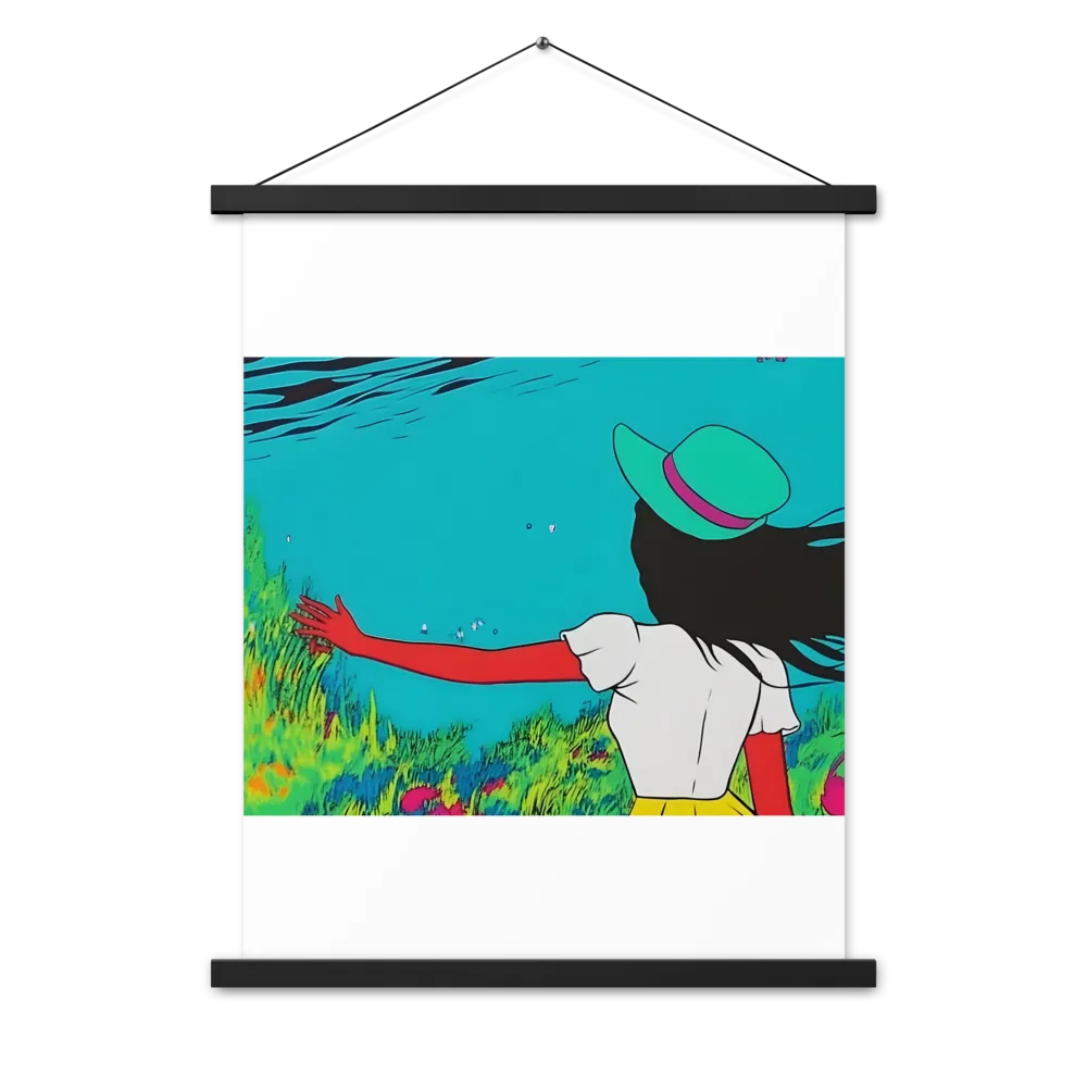 Whimsical Encounter | Poster With Black Wood Hanger | 18″×24″