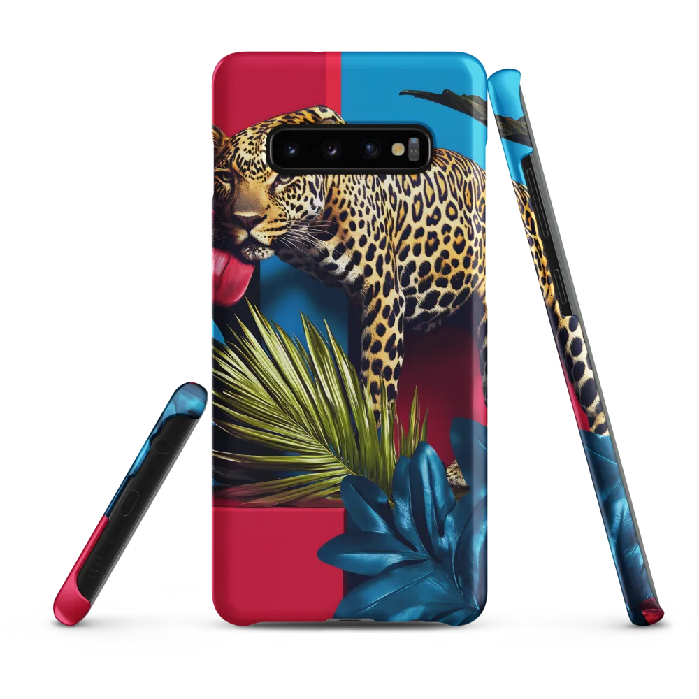Playful Leopard in Vibrant Paradise