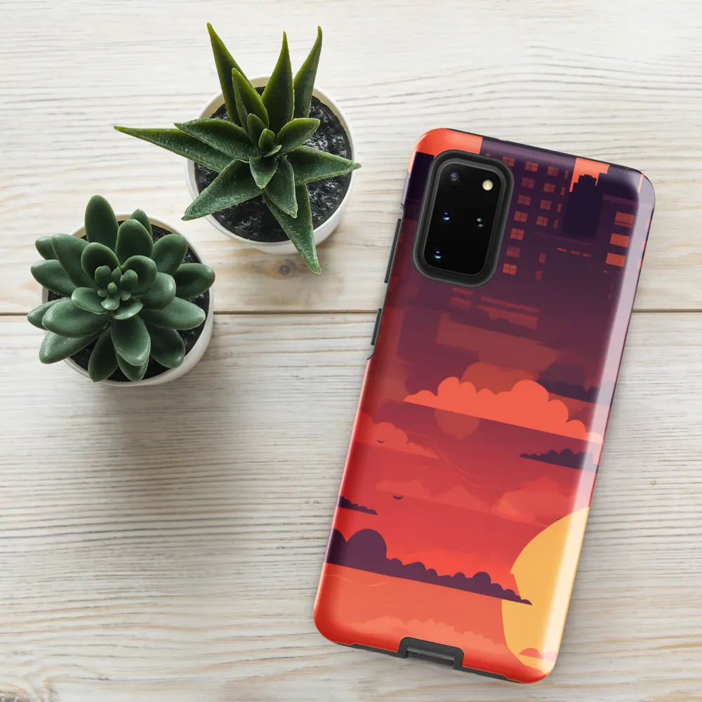 Urban Dusk: A Symphony of Cityscapes | Phone Case |  S20 Plus | Tough Case | Glossy