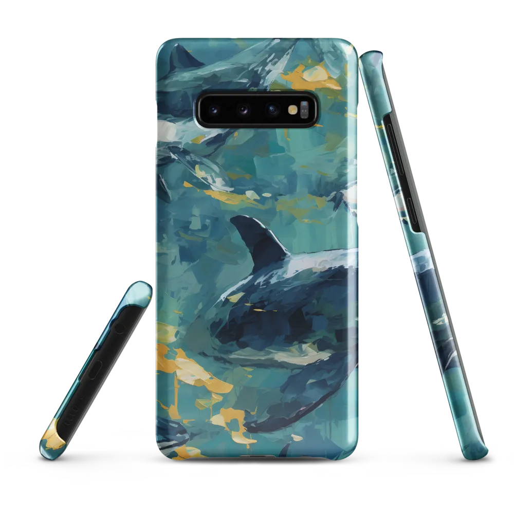 Beneath the Waves: A Symphony of Whales | Phone Case |  S10 Plus | Snap Case | Glossy