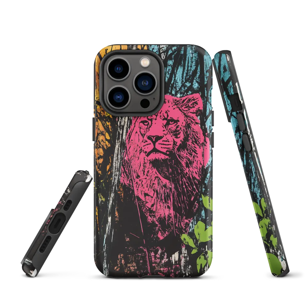 Fierce Vibrance: The Pink Lion