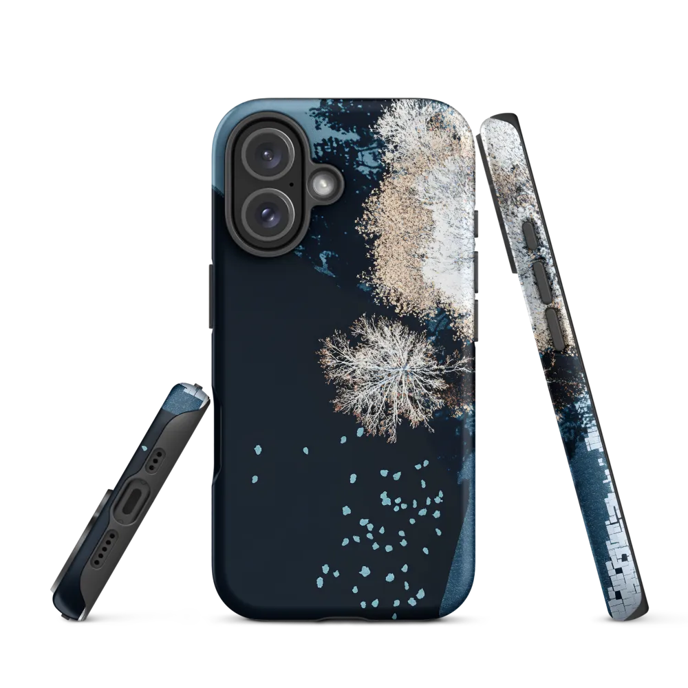 Tranquil Transitions: An Aerial Study of Nature | Phone Case