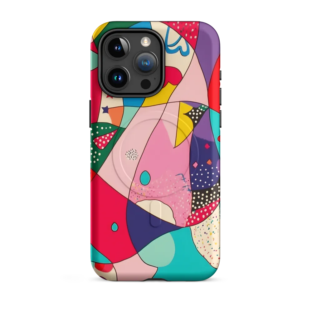 Playful Geometry in Color | Phone Case |  15 Pro Max | MagSafe® Tough Case | Matte