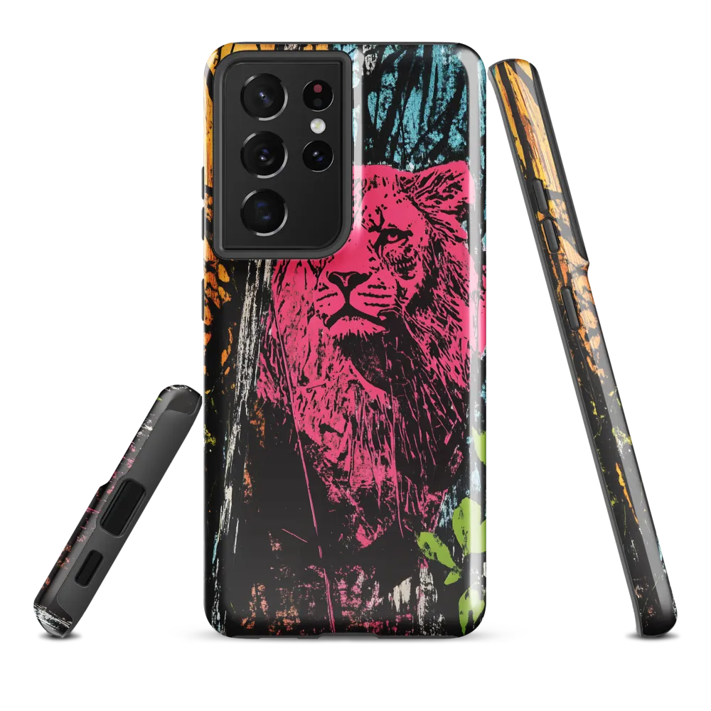 Fierce Vibrance: The Pink Lion
