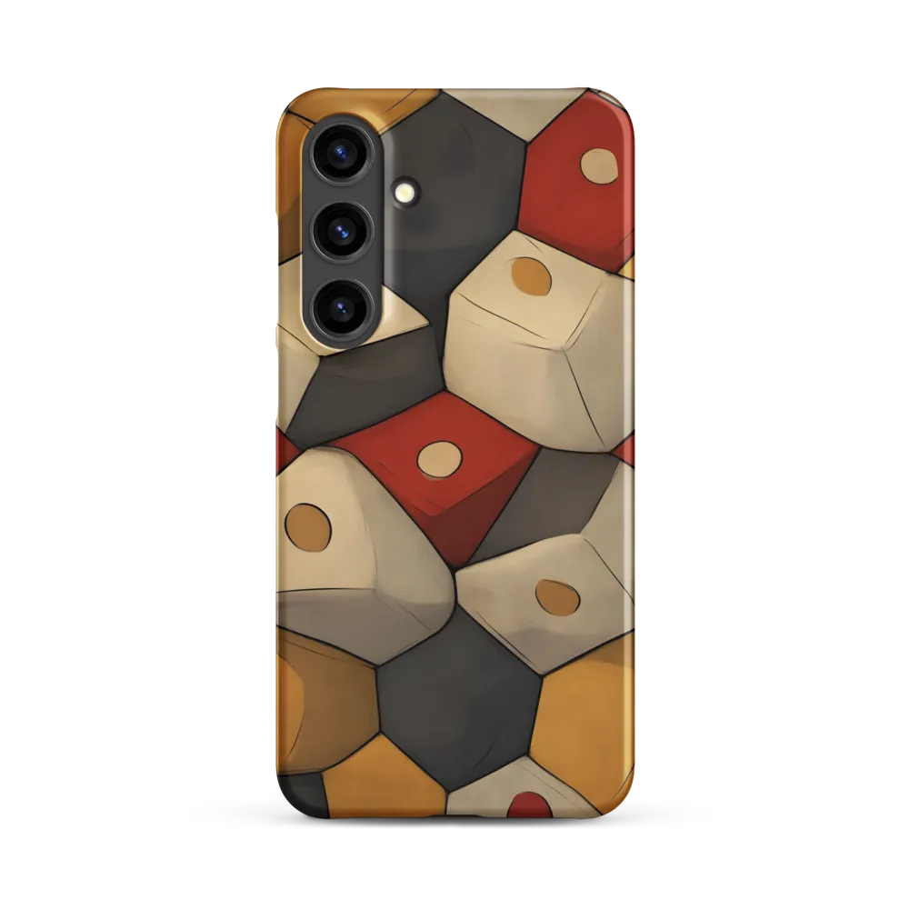 Interlocking Hexagons: An Abstract Dance of Color