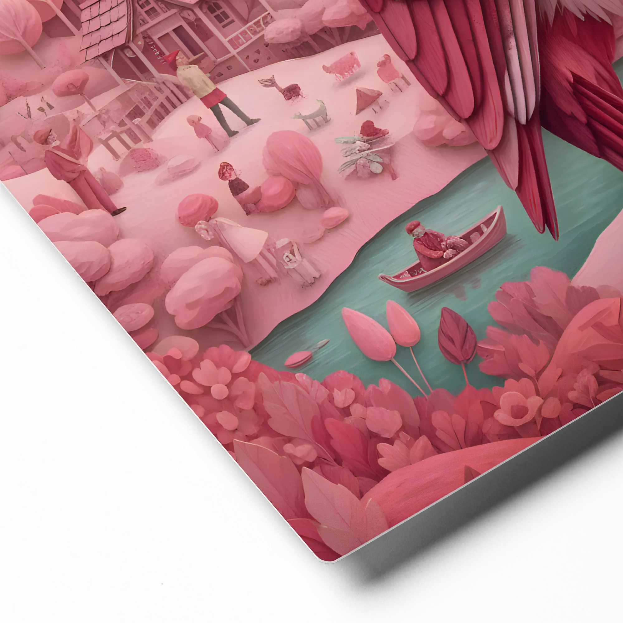 Rosewood Woodpecker 
 Metal Print | 12″x 12″