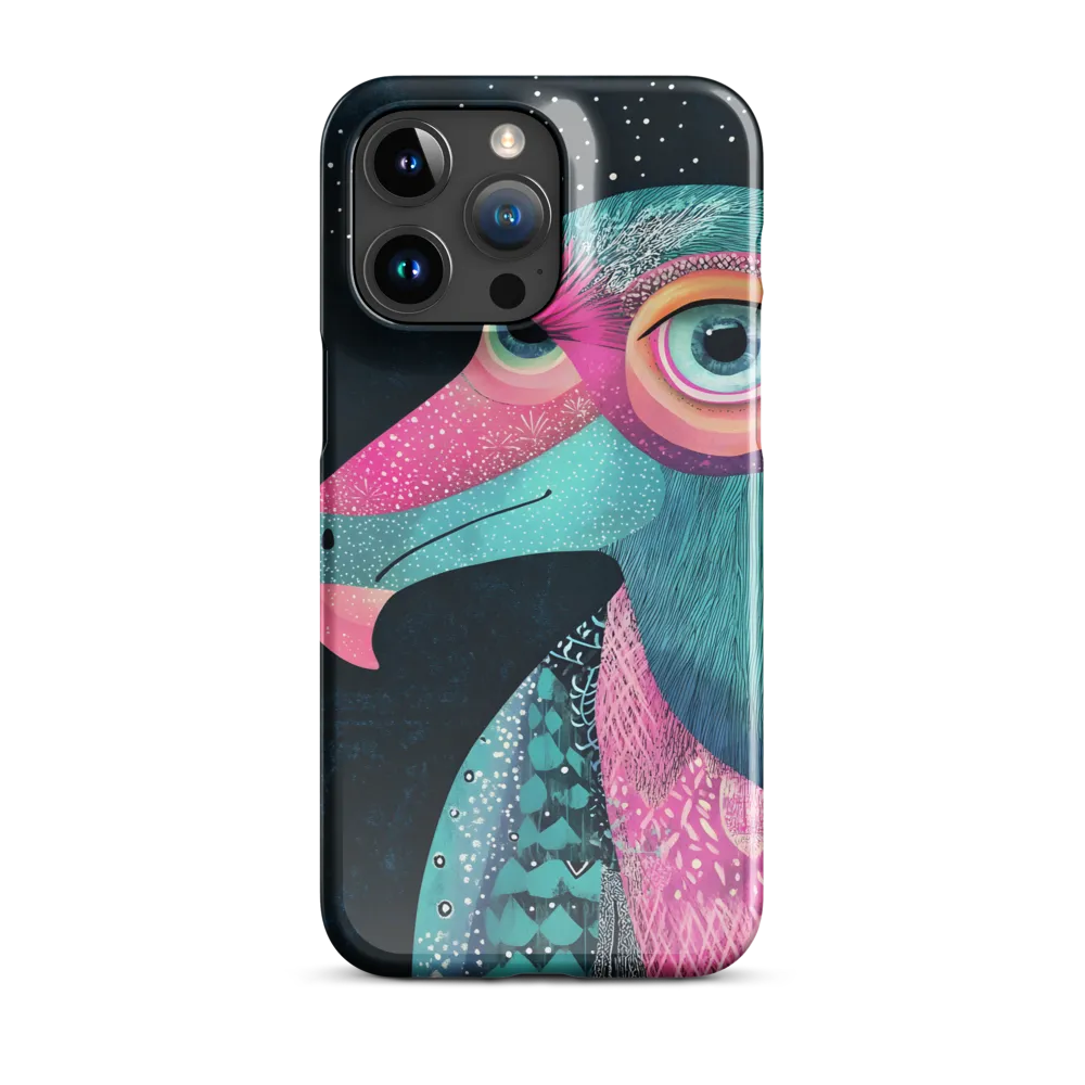 Whimsical Vulture: A Dance of Colors | Phone Case |  15 Pro Max | Snap Case | Glossy