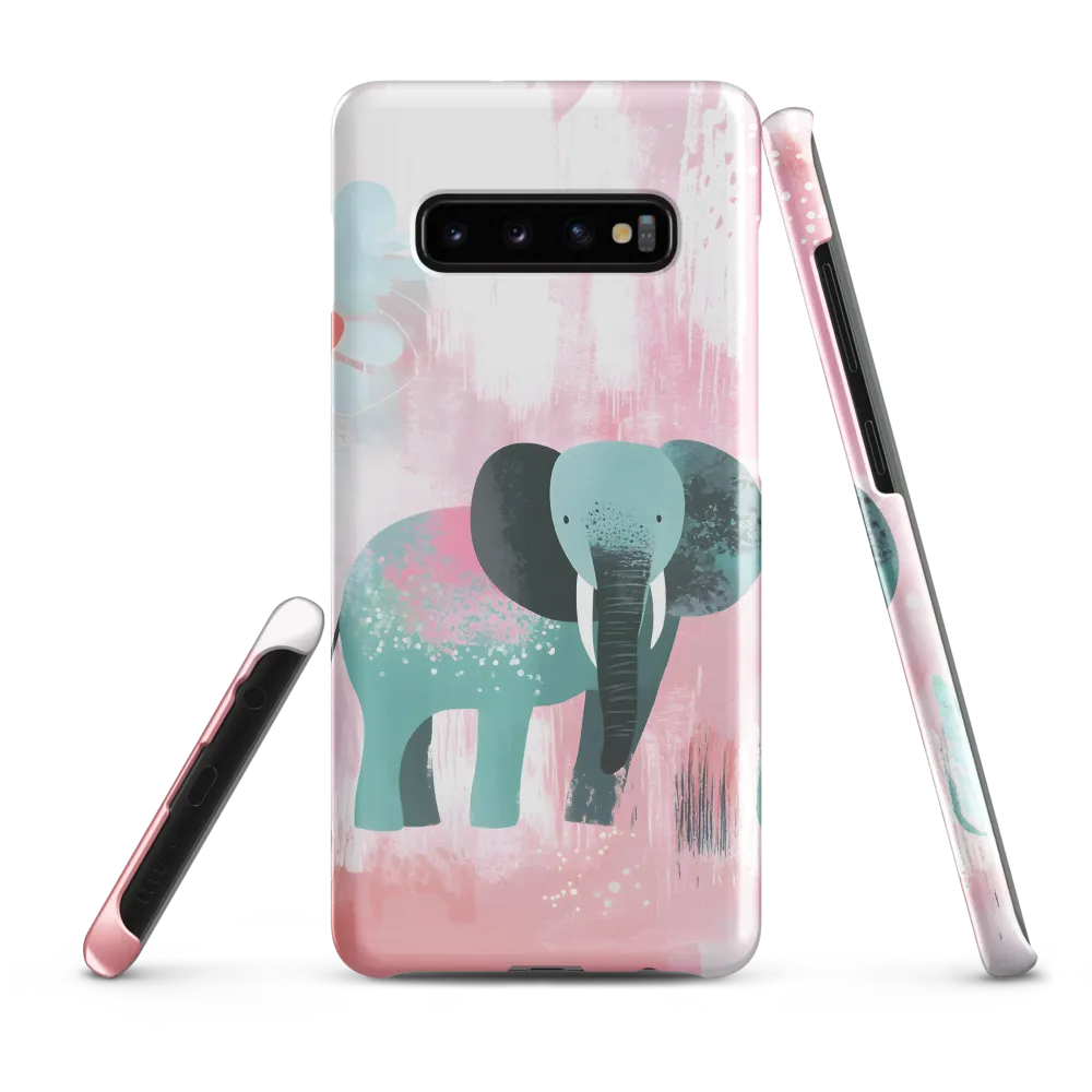 Whimsical Elegance: An Elephant's Serenade | Phone Case |  S10 Plus | Snap Case | Glossy