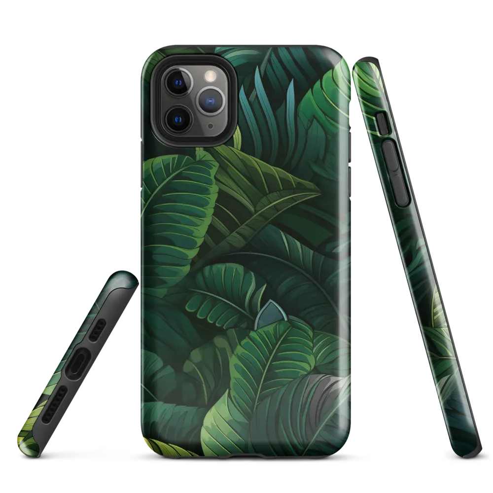 Lush Canopy: A Tropical Foliage Study | Phone Case |  11 Pro Max | Tough Case | Glossy