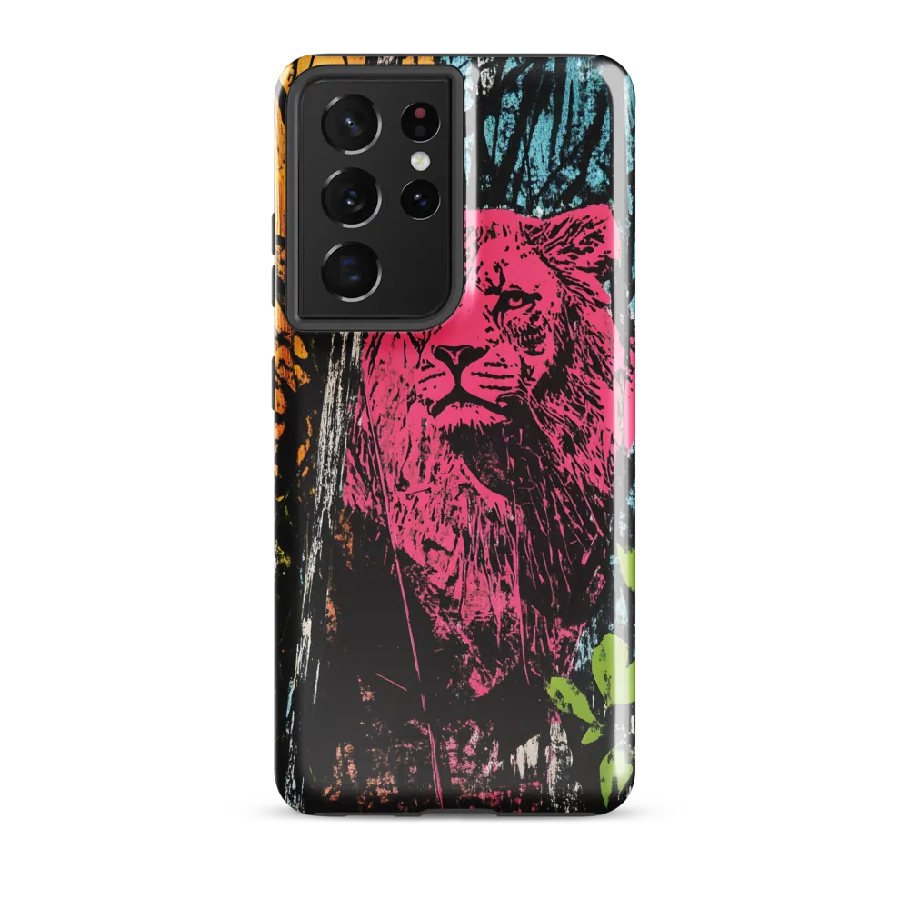 Fierce Vibrance: The Pink Lion