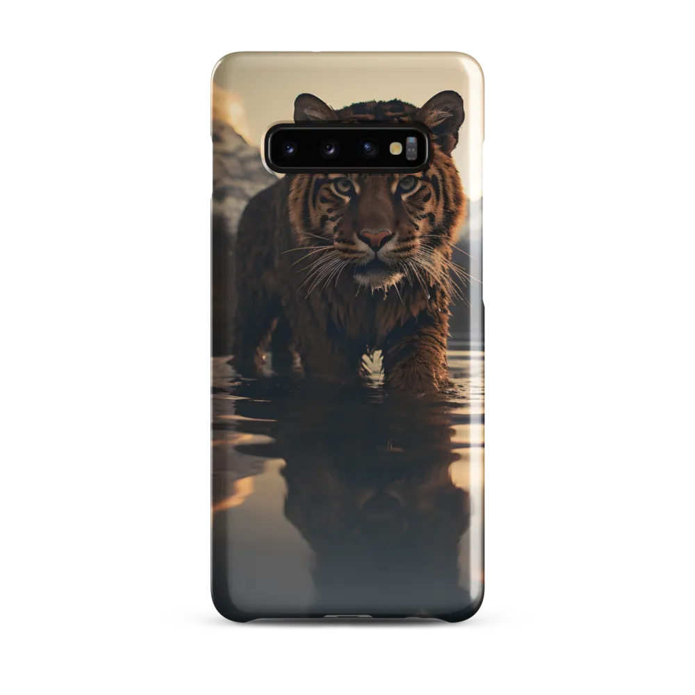 Majestic Reflection: The Tiger's Domain | Phone Case |  S10 Plus | Snap Case | Glossy