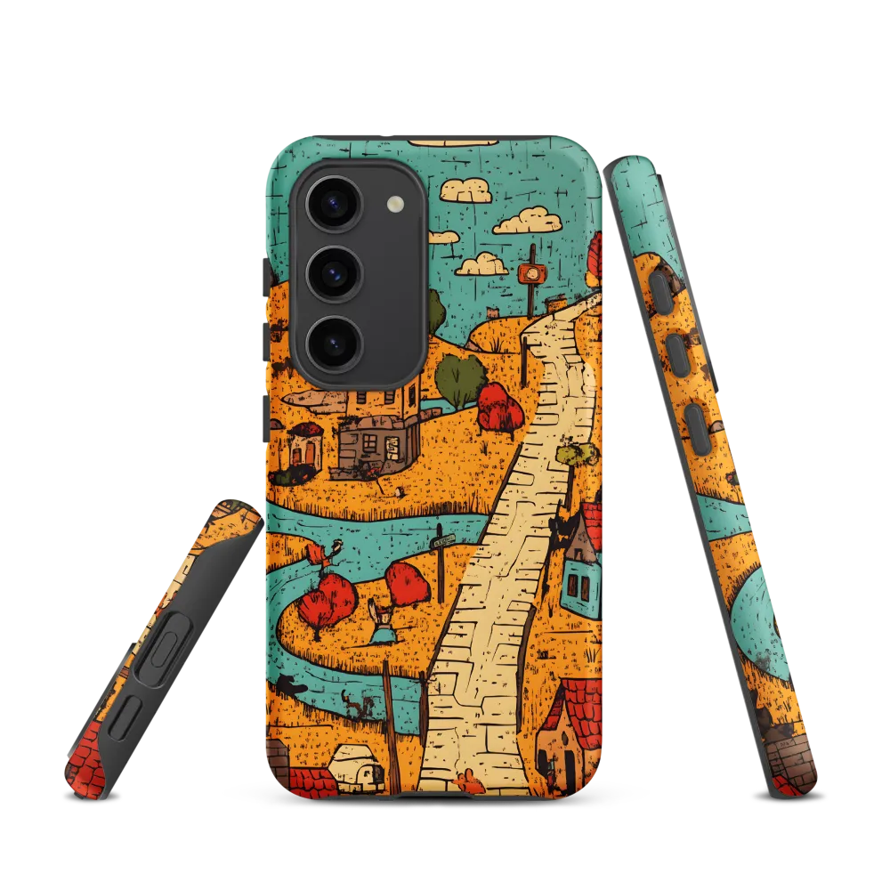 Whimsical Village Landscape