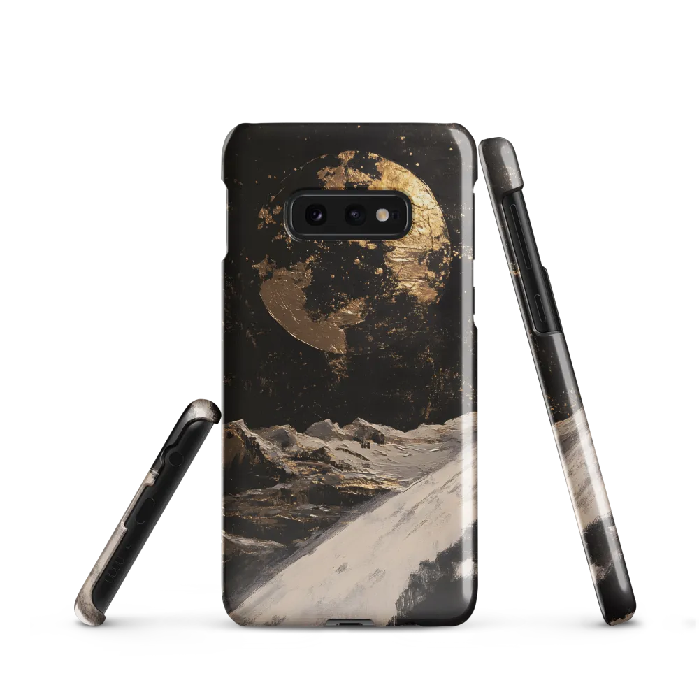 Gilded Moon Over Lunar Plain