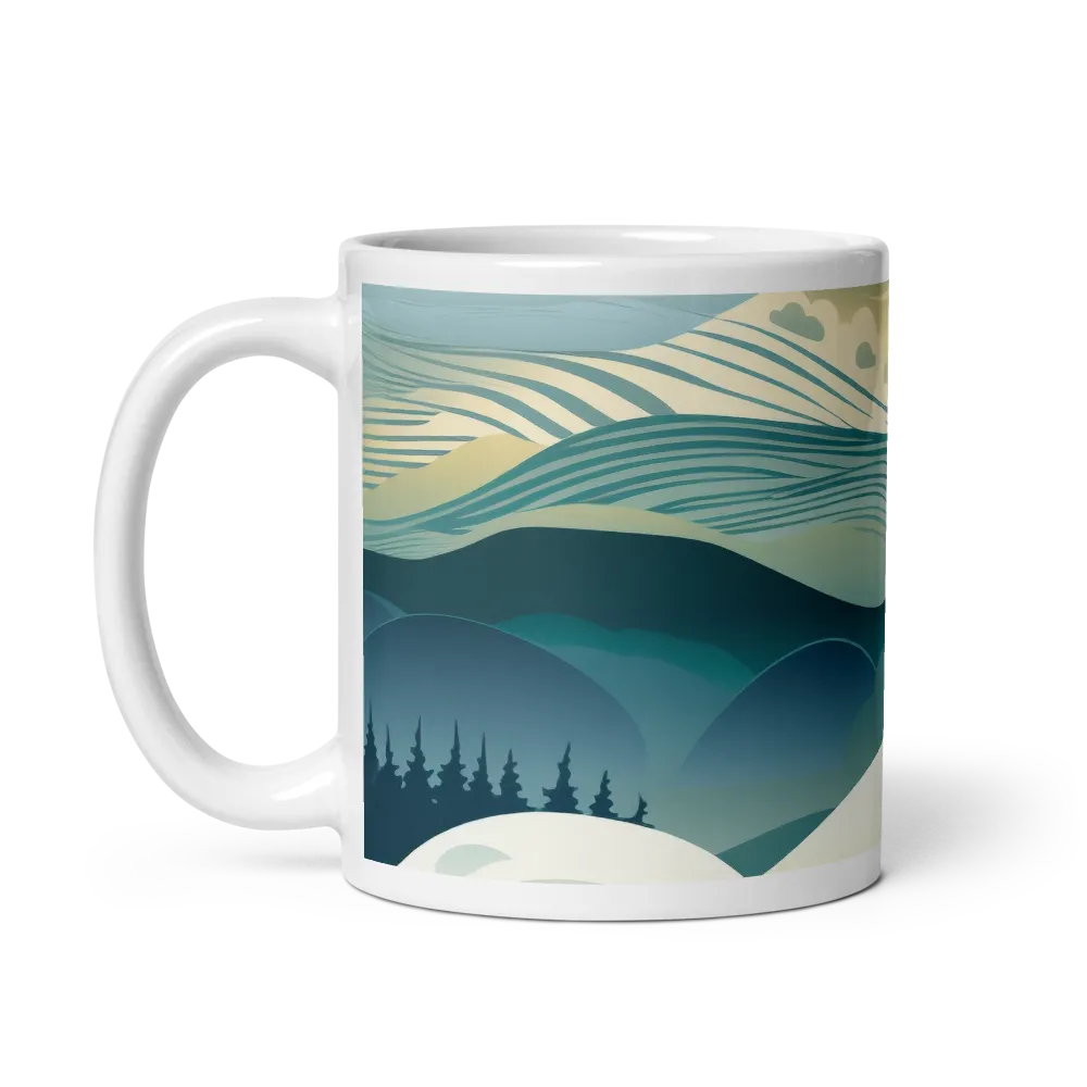 Harmonic Landscapes | Mug with White inside | 11 oz