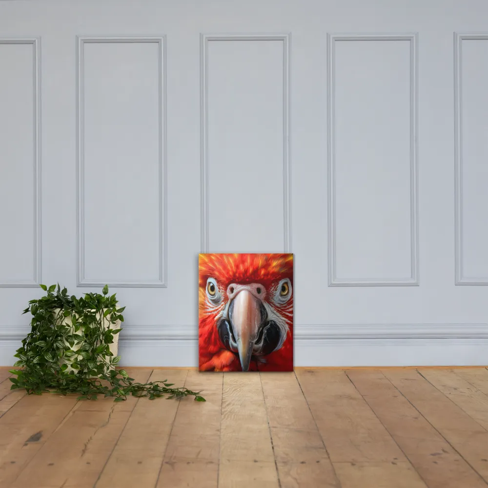 The Fiery Gaze of the Parrot | Canvas | 16″×20″