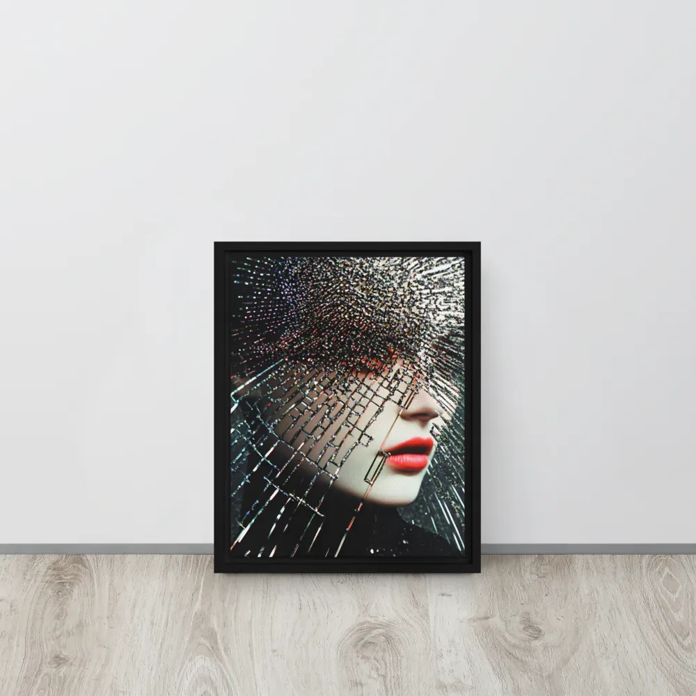 Fractured Identity | Canvas with Black Frame | 11″×14″