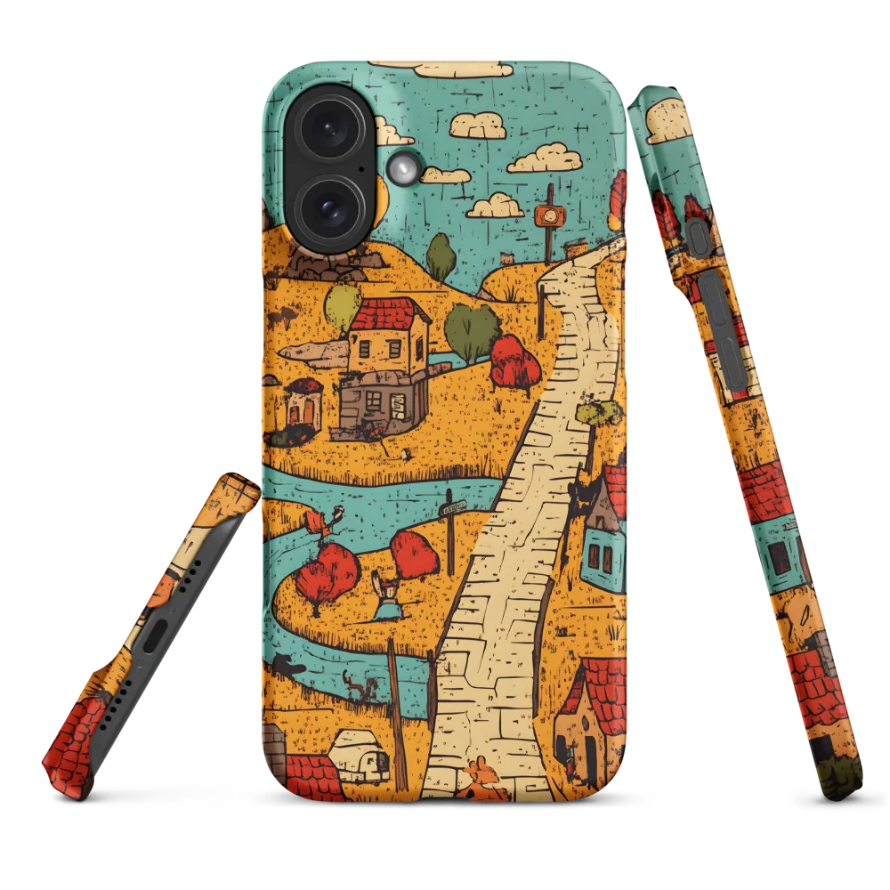Whimsical Village Landscape