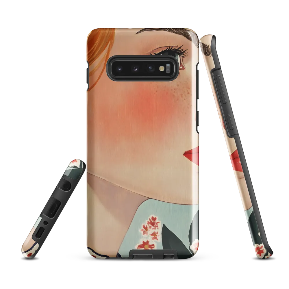 Serene Portrait of a Woman | Phone Case |  S10 Plus | Tough Case | Glossy