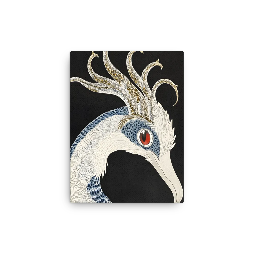 Elegance of the Majestic Peacock | Thin Canvas | 9″×12″