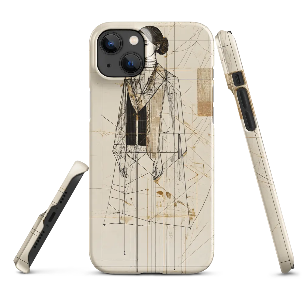 Elegance in Lines | Phone Case |  14 Plus | Snap Case | Glossy