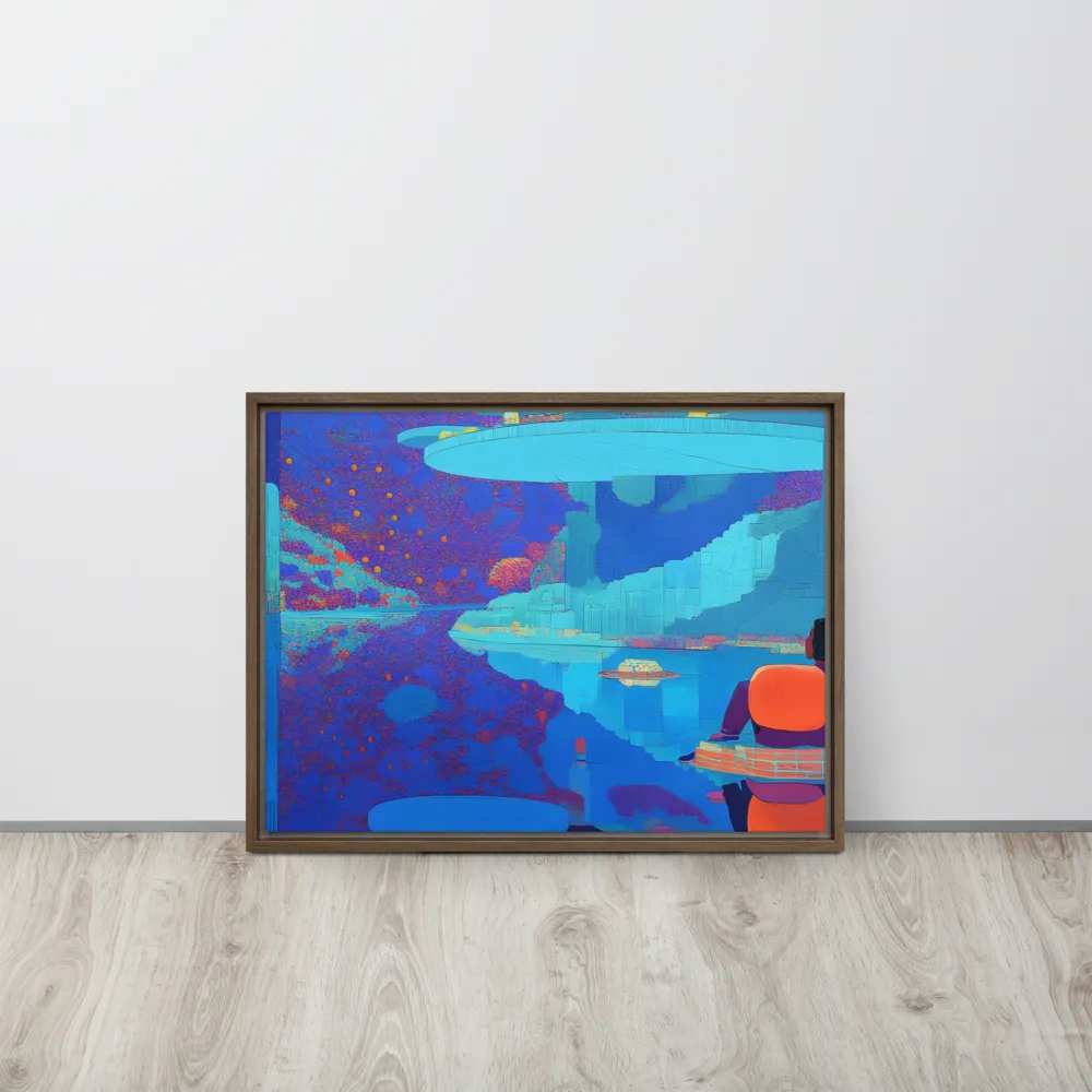 Reflections of Serenity | Canvas with Brown Frame | 18″×24″
