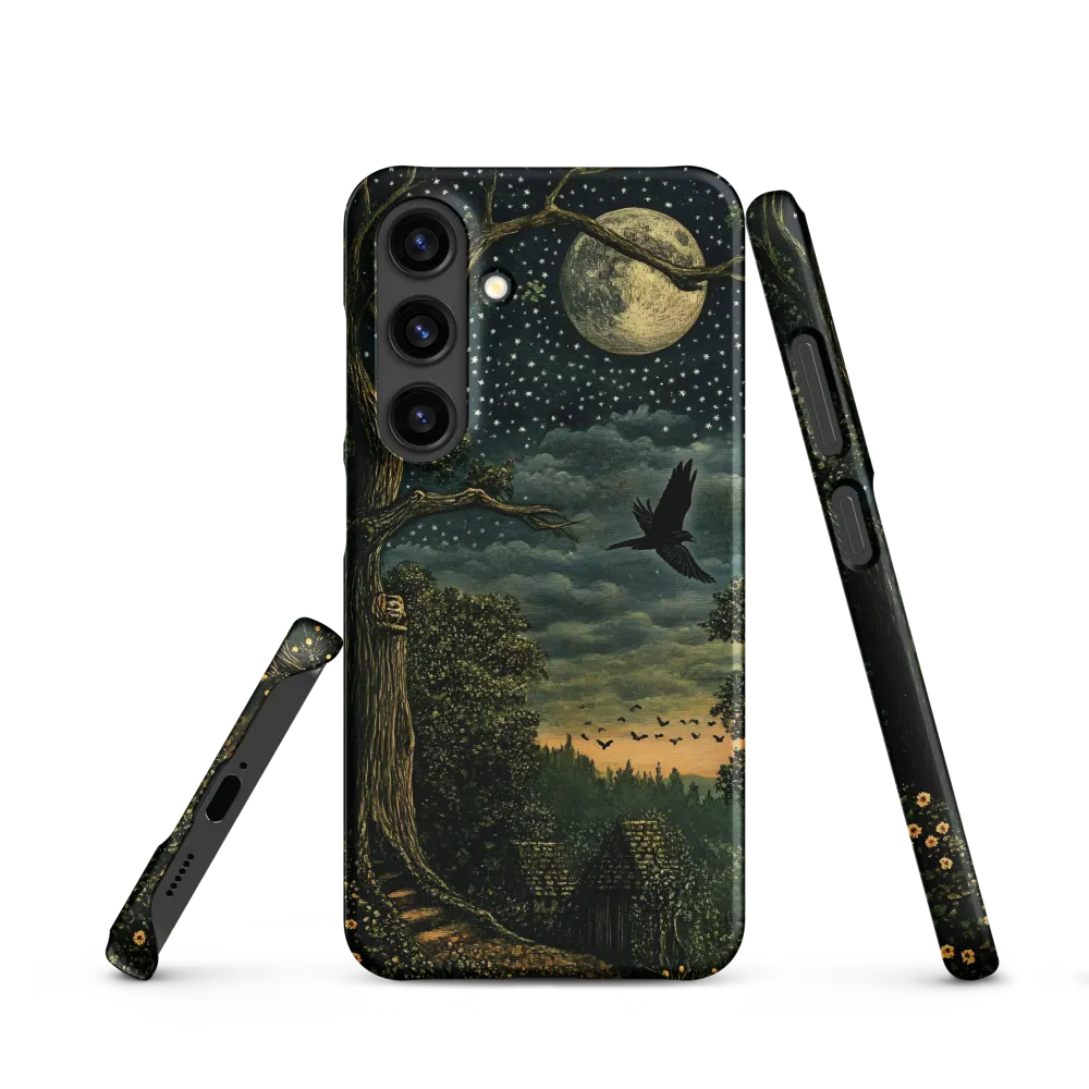 Mystical Nightscape Under the Full Moon | Phone Case |  S24 | Snap Case | Matte