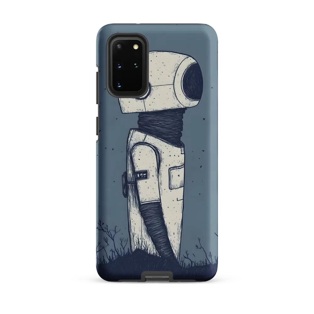 Contemplative Robot in a Barren Landscape